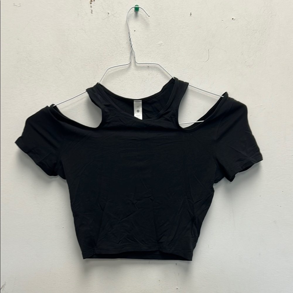 Lululemon Cold Shoulder / Off Shoulder Crop Top View 2